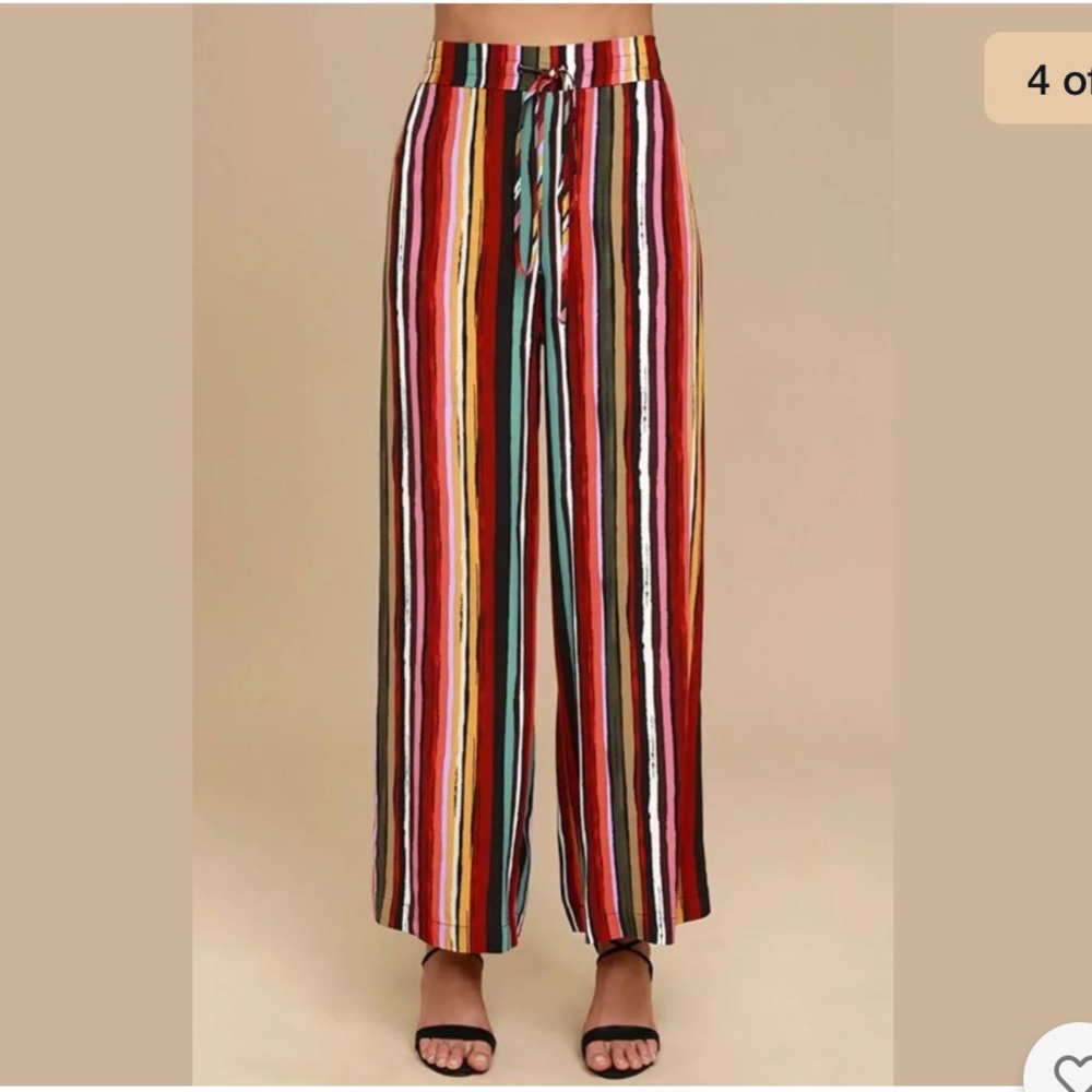 Free people Ruby Rainbow Striped Pants